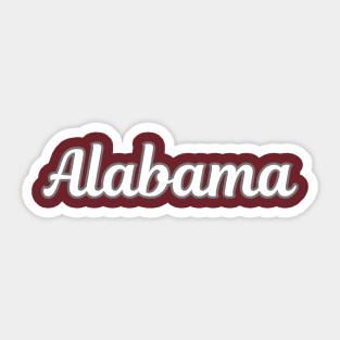 Alabama Script Sticker